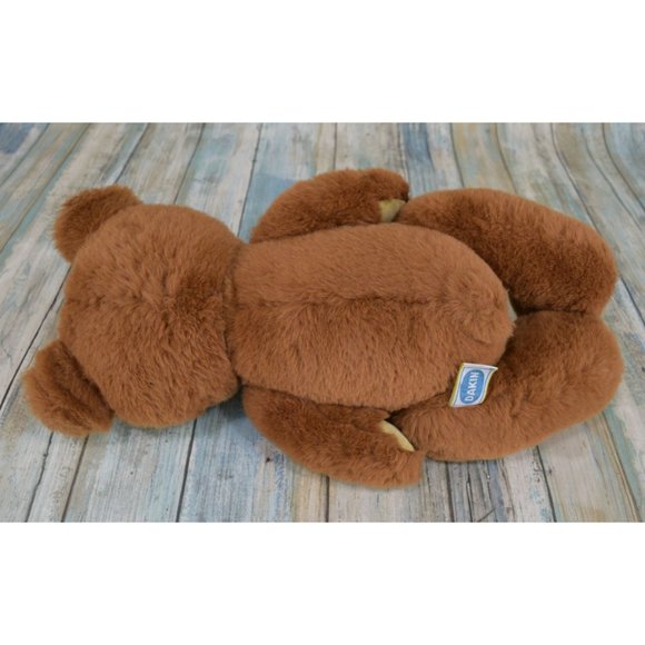 Vintage DAKIN 1981 Brown Jointed Teddy Bear Plush 13" Stuffed Animal Gift - Picture 6 of 7